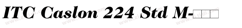 ITC Caslon 224 Std M字体转换